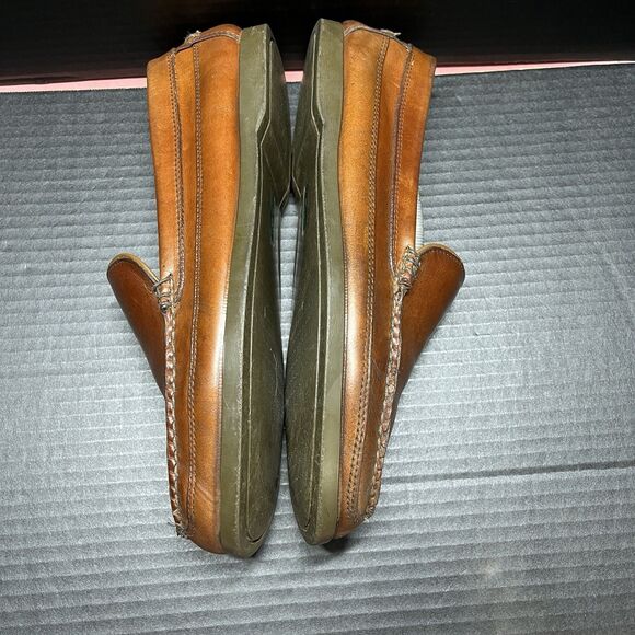 LL Bean Mens Sz 12 EE Casco Bay Mocs Loafers #299805 Brown Leather Loafers Shoes main image 13